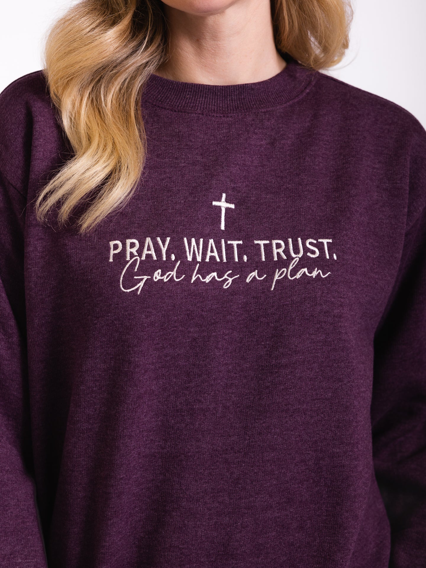 Embroidered God Has a Plan Sweatshirt
