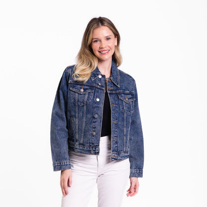 Vintage Washed Amazing Grace Denim Jacket