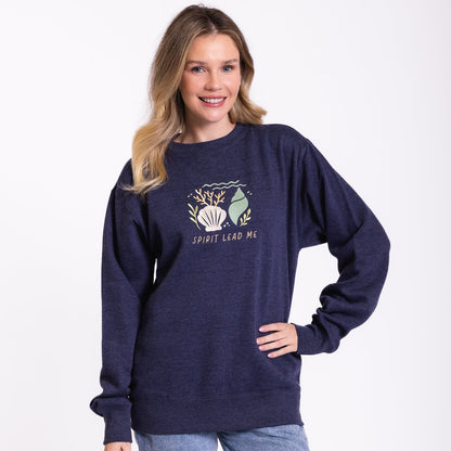 Spirit Lead Me Embroidered Crewneck Sweatshirt