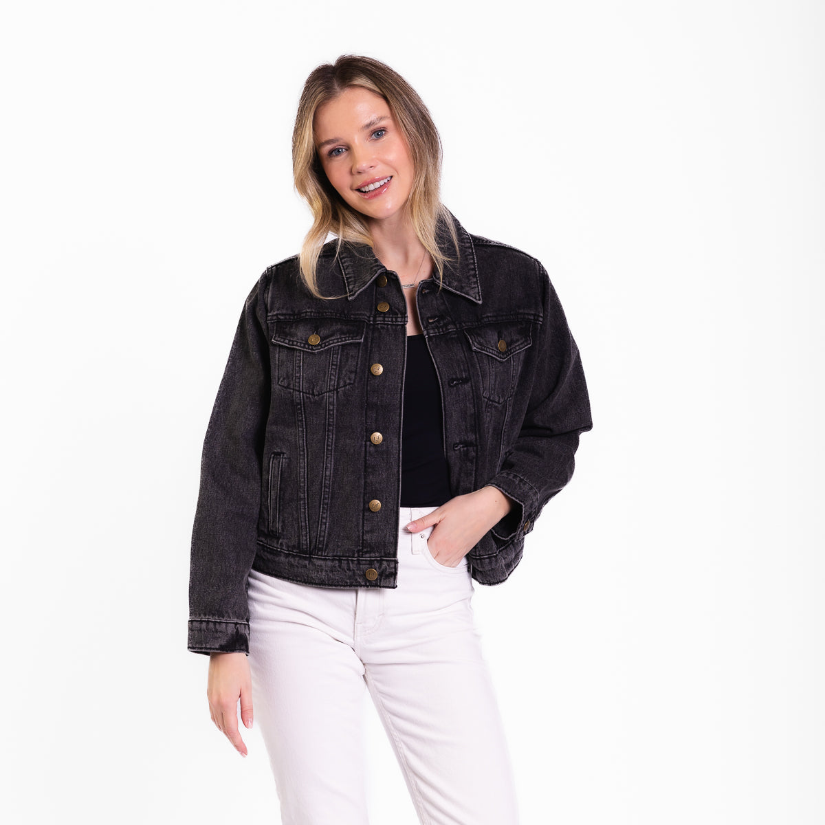 Vintage Washed Jesus is King Denim Jacket