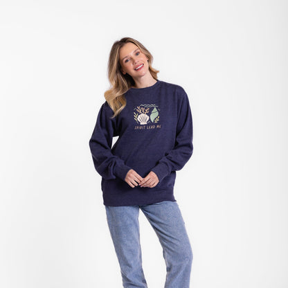 Spirit Lead Me Embroidered Crewneck Sweatshirt