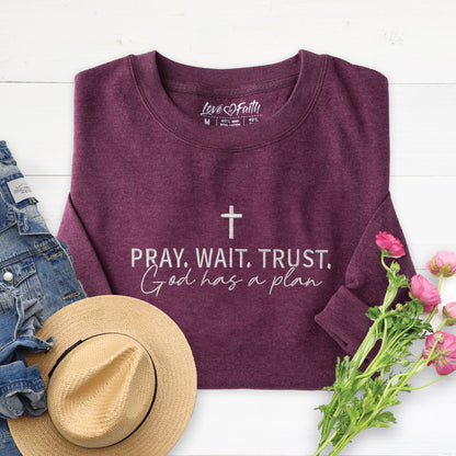 Embroidered God Has a Plan Sweatshirt
