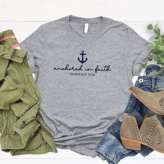 Anchored in Faith Tee