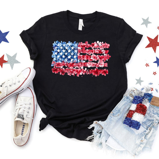 Floral America Tee
