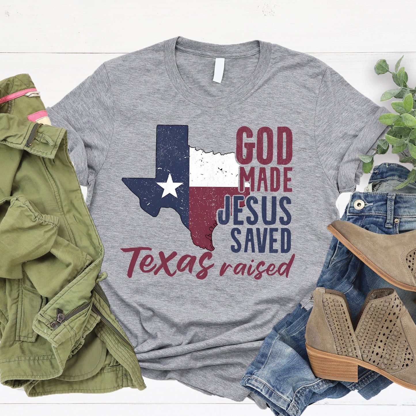 Jesus Saved Texas Raised Tee
