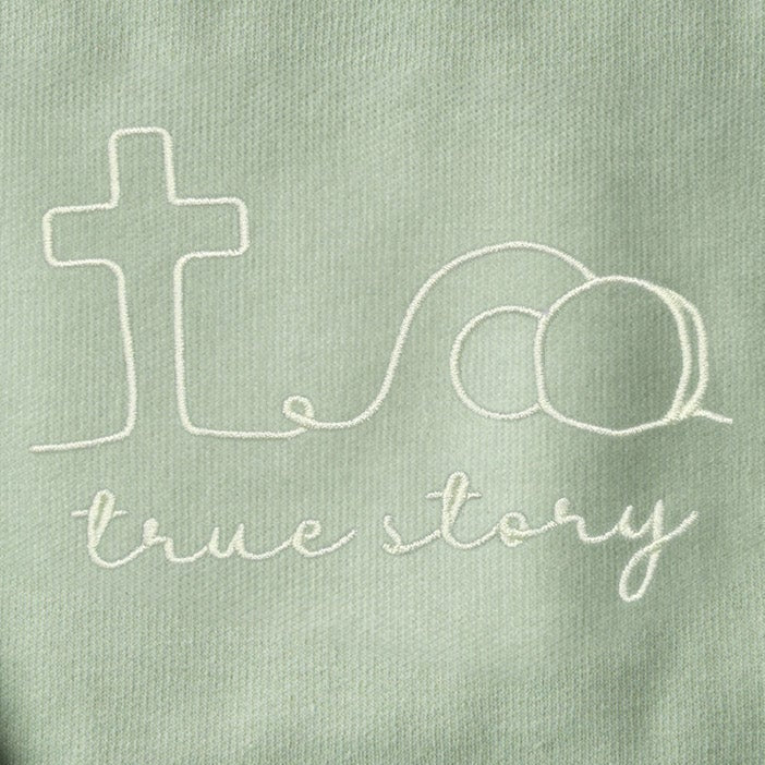 Embroidered True Story Sweatshirt