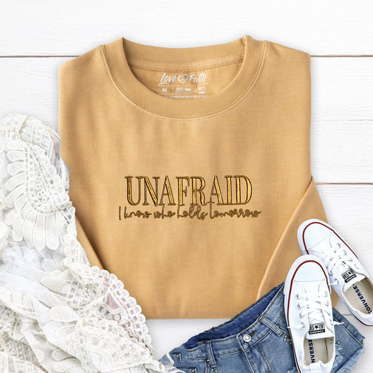 Unafraid Embroidered Crewneck Sweatshirt