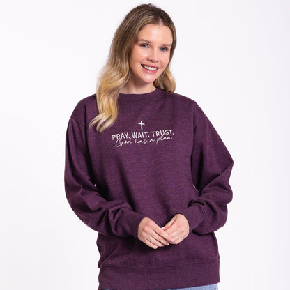 Embroidered God Has a Plan Sweatshirt