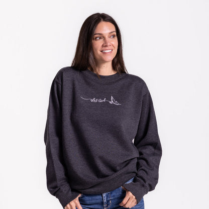 Embroidered Let God Sweatshirt