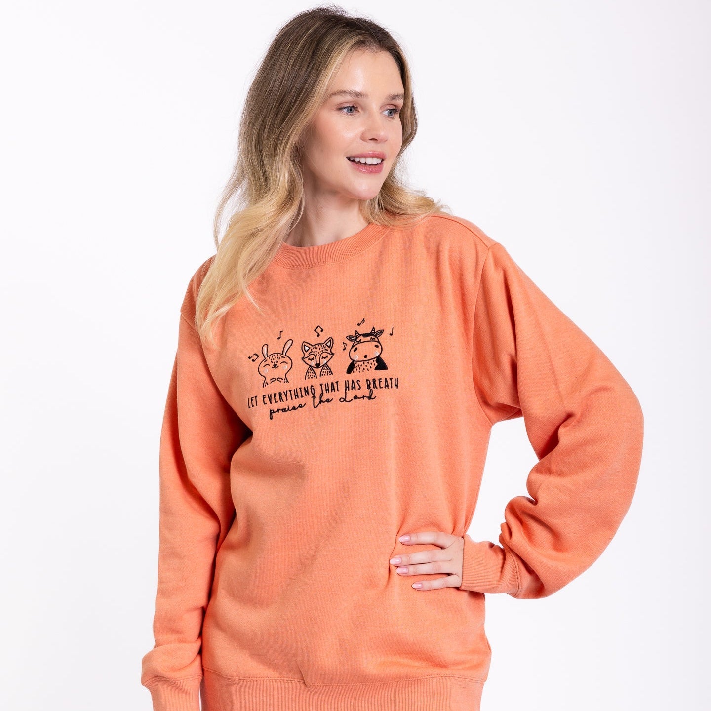 Praise the Lord Embroidered Crewneck Sweatshirt