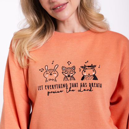 Praise the Lord Embroidered Crewneck Sweatshirt