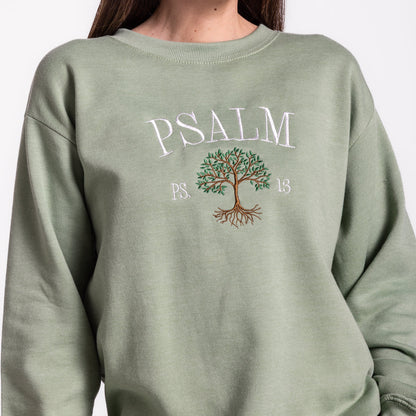 Psalm 1:3 Embroidered Crewneck Sweatshirt