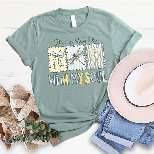 It is Well Dragonfly Tee